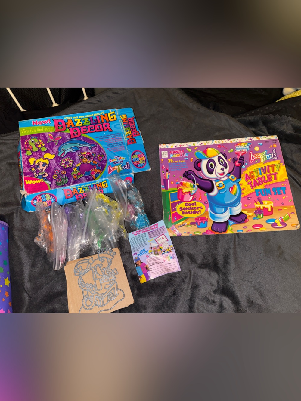 Lisa Frank items coloring book